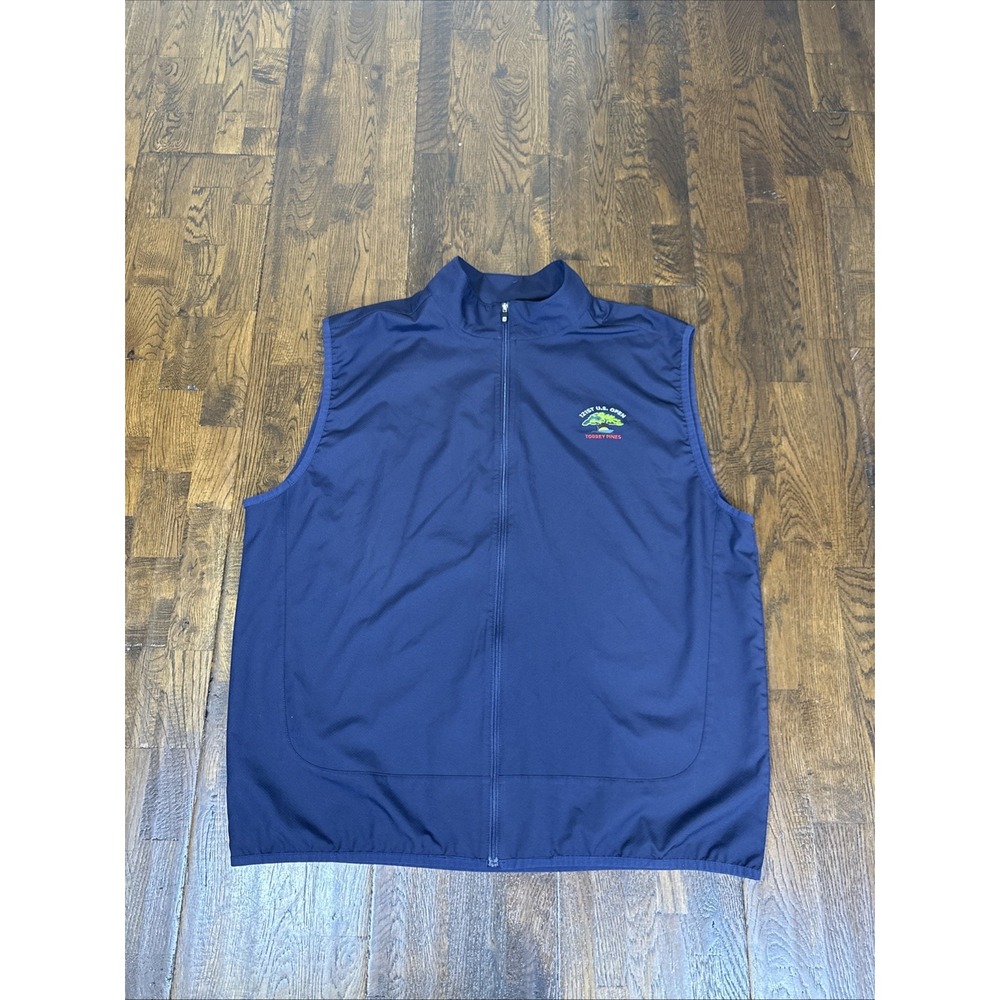 FootJoy Vest Men’s XL Blue Torrey Pines 121st US Open Full Zip Performance New!